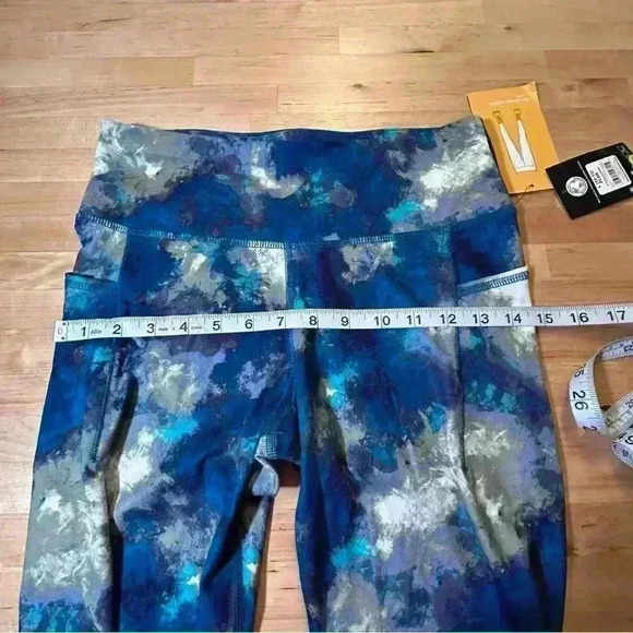 2 for$15 Avia NWT Blue Patterned Leggings Girls size L (10-12) plus - Picture 7 of 10